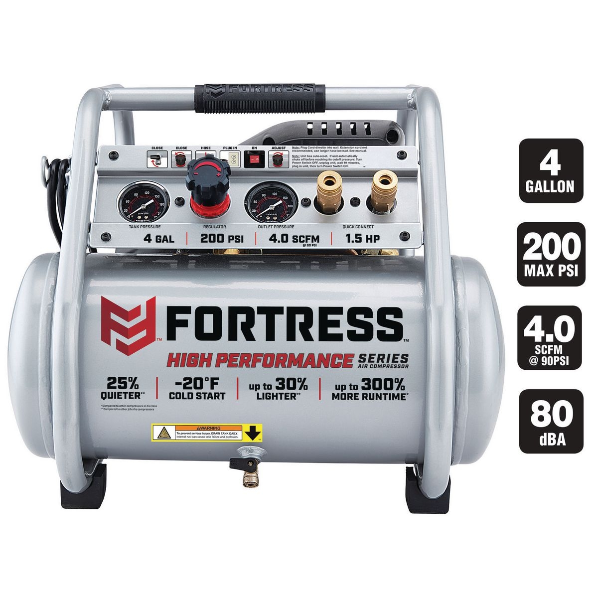 200 psi. Professional Air Tool Oil. NEX-15ar Series Air Compressor. 200 Gallons.