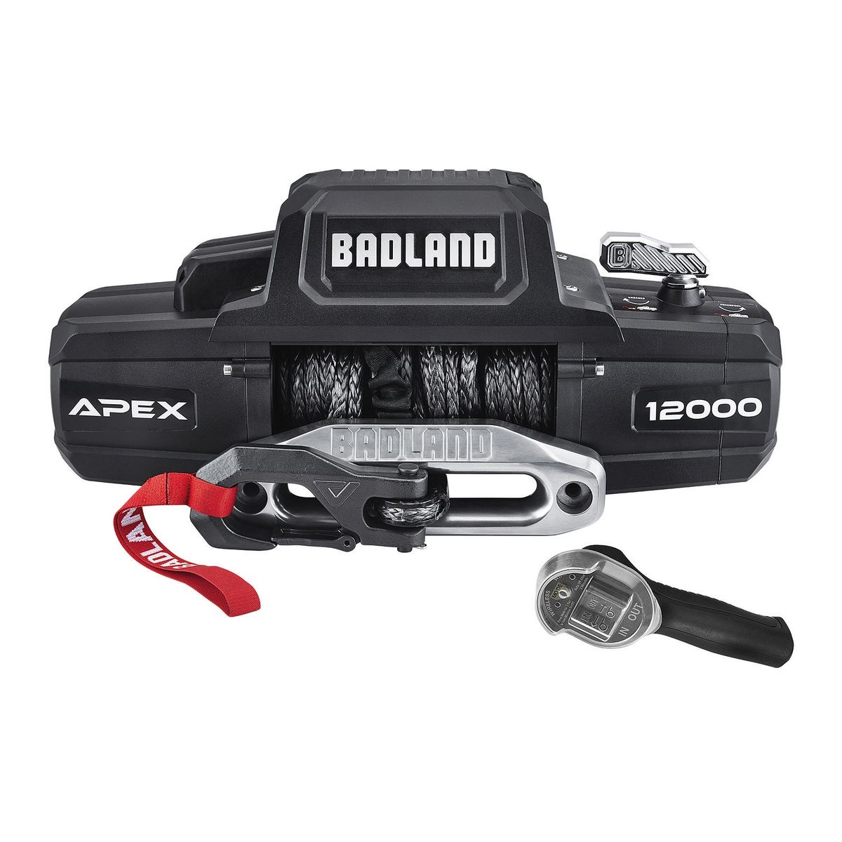 BADLAND® APEX Synthetic 12000 Lb. Wireless Winch – Item 56385 – Harbor How To Use Badland Winch Without Remote