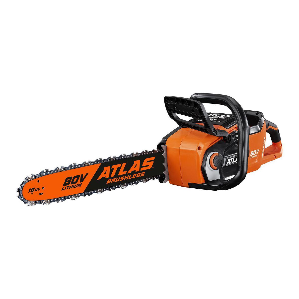 ATLAS 80v Lithium-Ion Cordless 18 in. Brushless Chainsaw – Tool Only