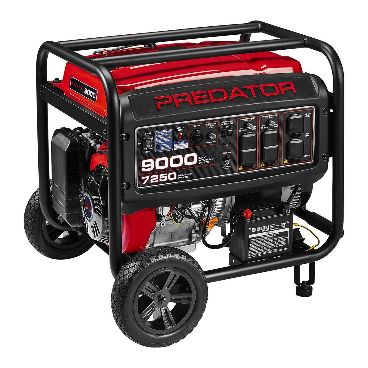 Seks Aktiver Aktiver 9000 Watt Gas Powered Portable Generator with CO SECURE Technology, CARB