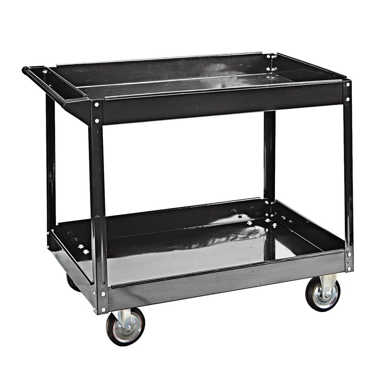 24 In. x 36 In. Two Shelf Steel Service Cart – Item 62587 / 05770