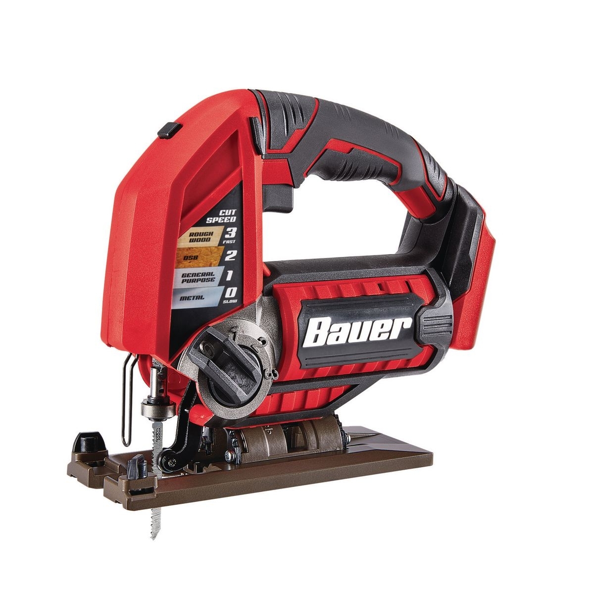 BAUER 20v Cordless Variable Speed Jig Saw – Tool Only – Item 63630