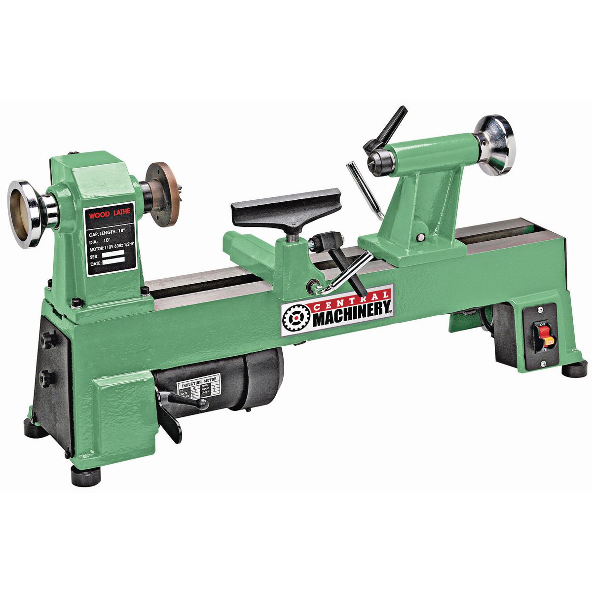 Central Machinery 5 Speed Benchtop Wood Lathe