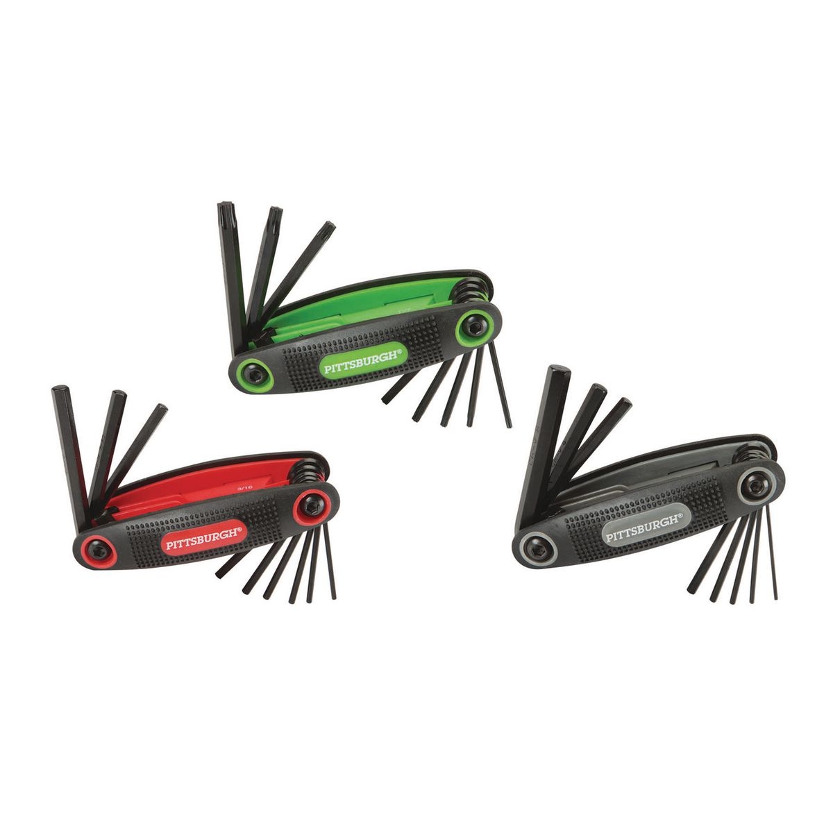 Southwire HEX-5 5-Piece Folding Hex Key Set – SAE 3/16 To 3/8 Inch – Steel Body