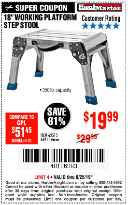 Buy an 18-Inch Step Stool for Only $19.99