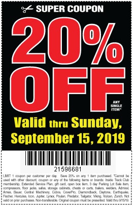 5 Off 50 10 Off 100 No Item Exclusions Harbor Freight Coupons