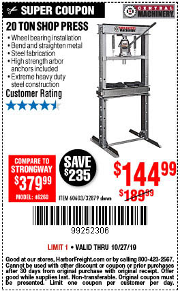 30% Off Items Under $10 – Harbor Freight Coupons
