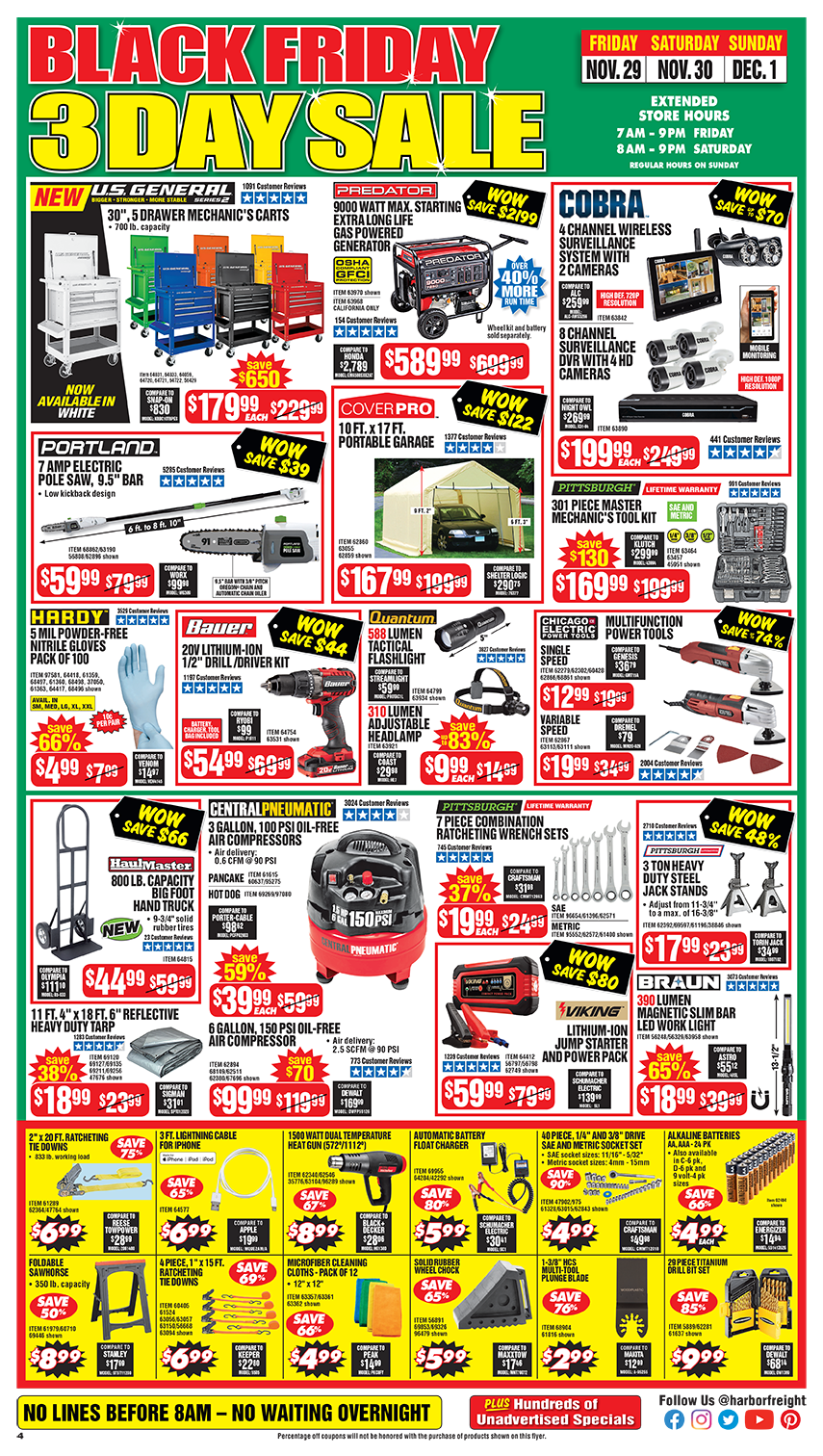 Black Friday Deals At Harbor Freight Harbor Freight Coupons