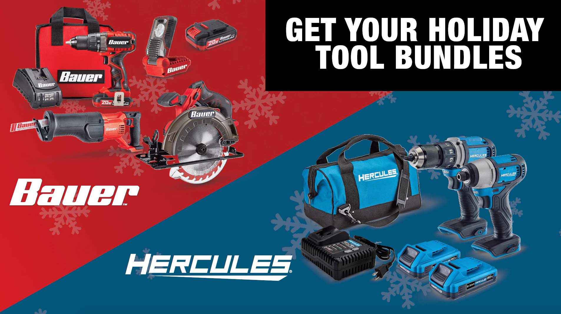 Get Your Holiday Hercules & Bauer Tool Bundles! – Harbor Freight Coupons