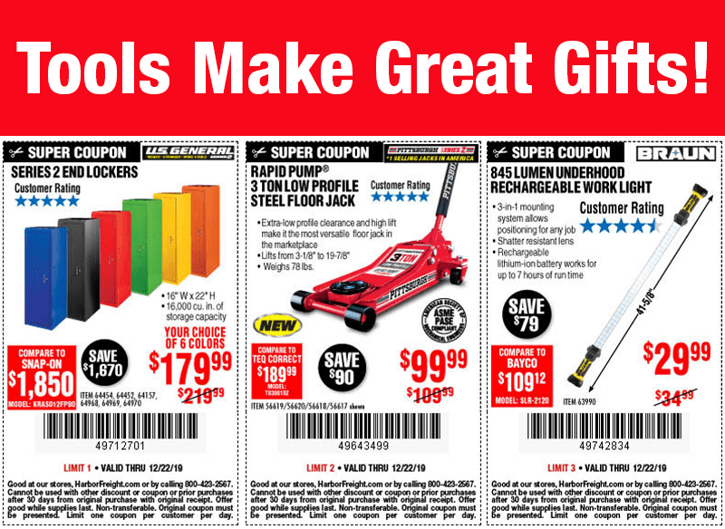 Tools Make Great Gifts! – Harbor Freight Coupons