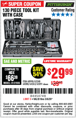 The Destination for Automotive Tools – Harbor Freight Coupons