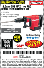 Harbor freight store chipping hammers