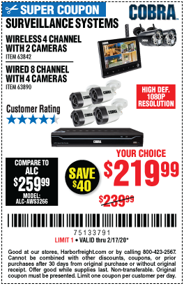 cobra wireless camera harbor freight