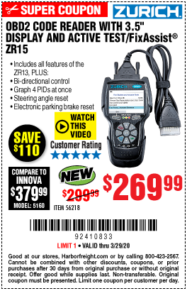 Harbor Freight Scan Tool Review