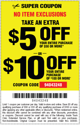 Value When You Need It Most – $5 Off $50 or $10 Off $100! – Harbor ...