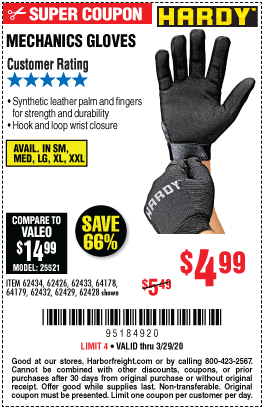 Mechanics Gloves X-Large