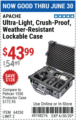 Apache 4800 Weatherproof Case from Harbor Freight, 3D CAD Model Library