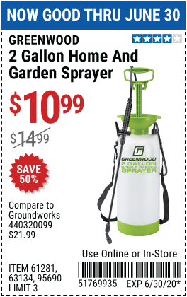 2 gallon Home and Garden Sprayer