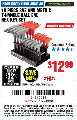 Harbor freight store hex set