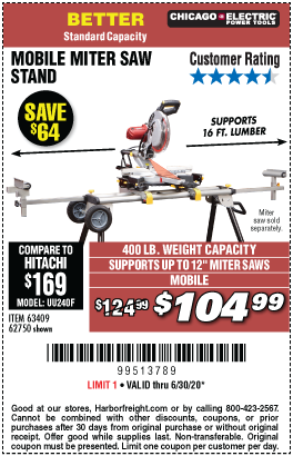 hercules table saw with stand at harbor freight