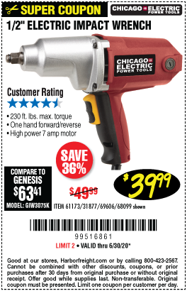 7A Corded 1/2 in. Impact Wrench