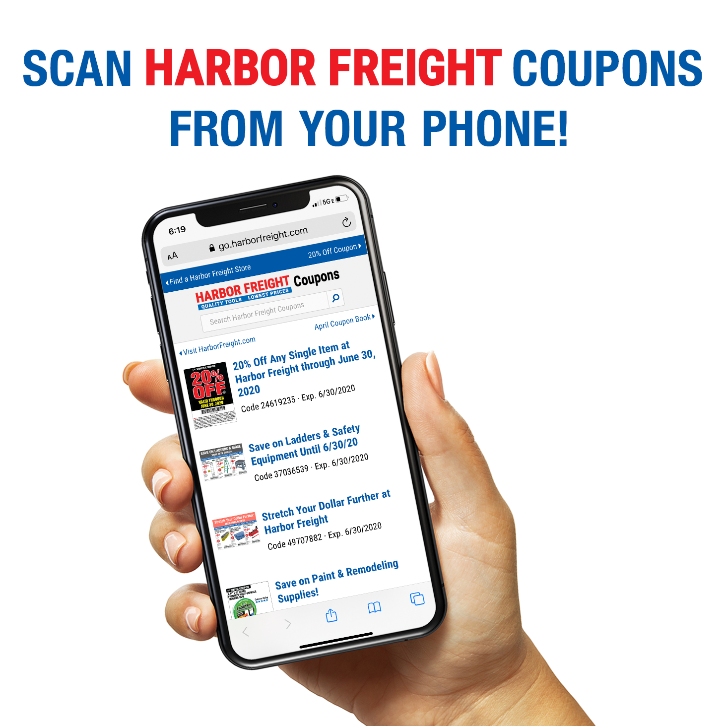 will harbor freight scan coupons from a mobile phone harbor freight coupons