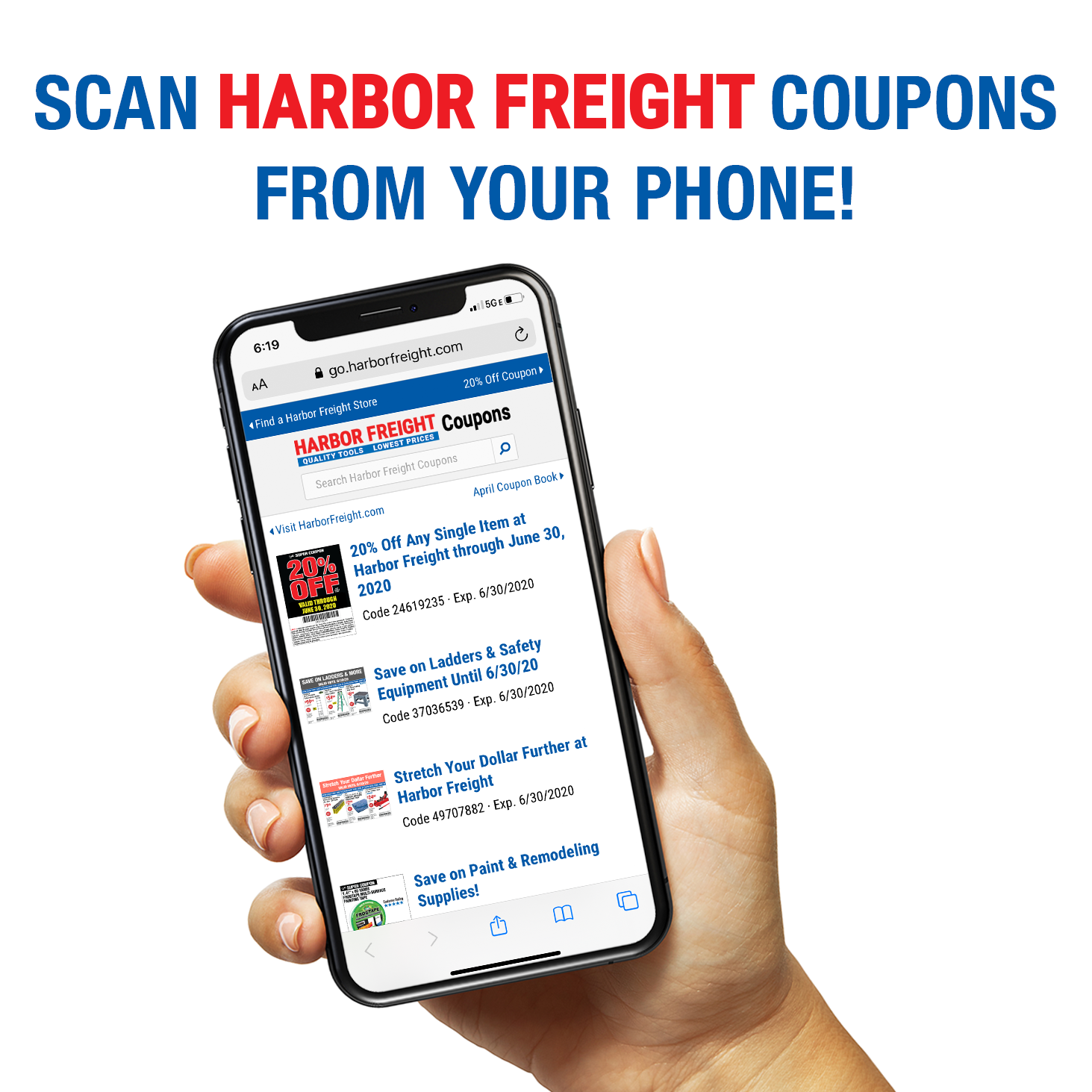 Will Harbor Freight Scan Coupons From a Mobile Phone? Harbor Freight