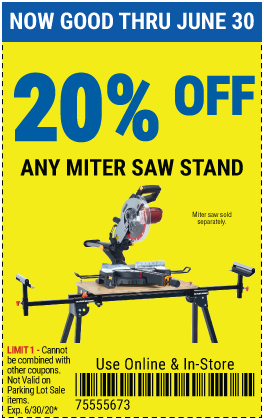 20% off Miter Saw Stands