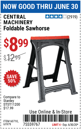 Foldable Sawhorse