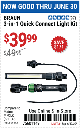 3-in-1 Quick Connect Light Kit