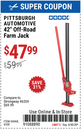 42 in. Off-Road Farm Jack