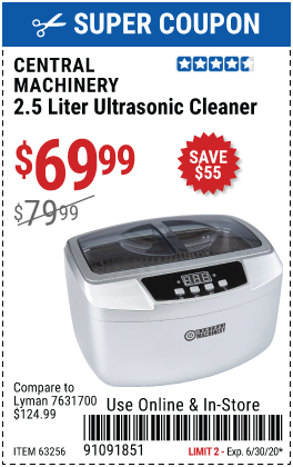 2.5 Liter Ultrasonic Cleaner
