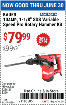 1-1/8 in. SDS Variable Speed Pro Rotary Hammer Kit