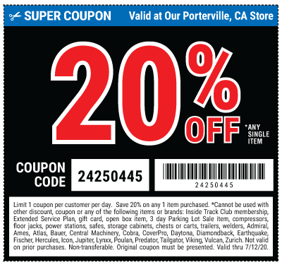 Harbor Freight Tools Now Open In Porterville Ca Harbor Freight Coupons