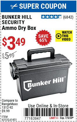 4 Bunker Hill Security Ammo Boxes for sale online 