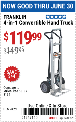 4-in-1 Convertible Hand Truck