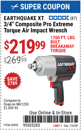 3/4 in. Composite Xtreme Torque Air Impact Wrench