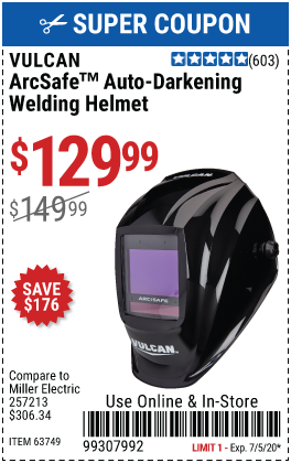 ArcSafe™ Auto Darkening Welding Helmet