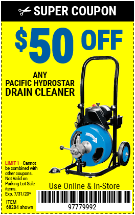 $50 off Any Hydrostar Drain Cleaner (2 skus)