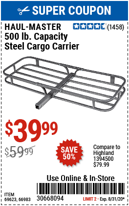 500 lb. Steel Cargo Carrier