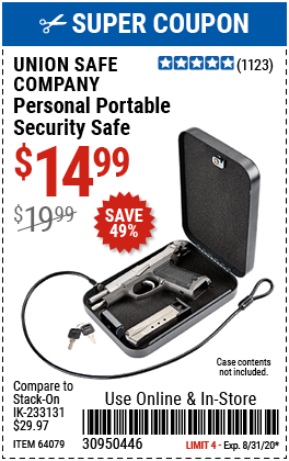 Personal Portable Security Safe
