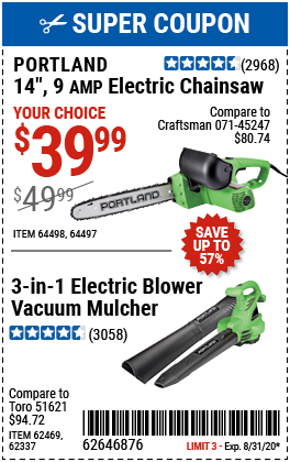 3-In-1 Corded Electric Blower Vacuum Mulcher