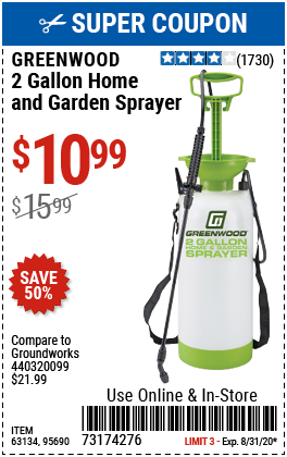2 gallon Home and Garden Sprayer