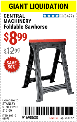 Foldable Sawhorse