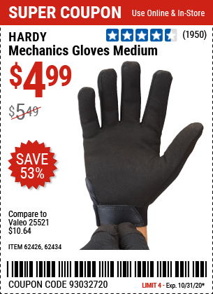 Mechanics Gloves Medium