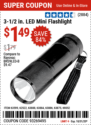 3-1/2 in. LED Mini Flashlight