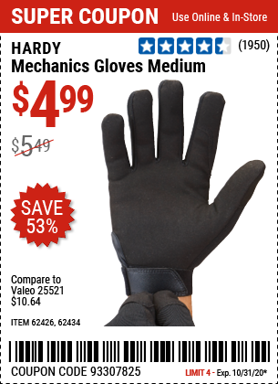 Mechanics Gloves Medium