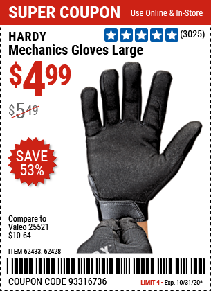 Mechanics Gloves Large