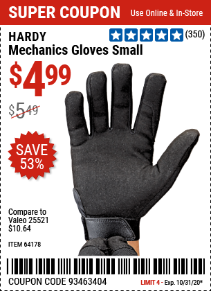 Mechanics Gloves Small