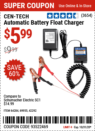 Automatic Battery Float Charger